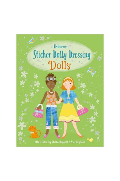 Usborne Book with stickers - Sticker Dolly Dressing Dolls