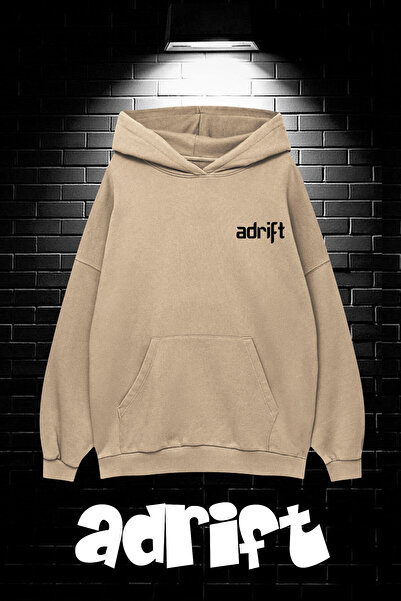 Adrift Унисекс суитшърт с качулка и кенгуру джоб Лос Анджелис суитшърт с качулка