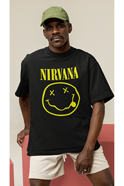 RENWEAR Nirvana Baskılı Unisex Pamuklu Oversize Tshirt