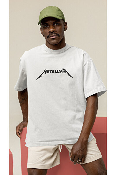 RENWEAR Metallica Baskılı Unisex Pamuklu Oversize Tshirt