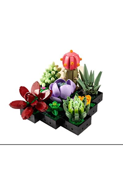 devcity Creator Expert Sukulentler/ Yapboz Çiçek- Üç Boyutlu Puzzle Sukulent