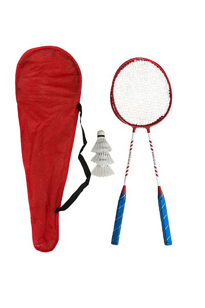 CKSpor 2 Pieces Badminton Racket with Bag and 3 Pieces Badminton Ball Set with Bag