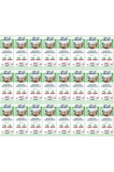 Fibril منشفة تنظيف الأسطح 50 ورقة XL مجموعة معطرة للتنظيف مكونة من 24 1200 ورقة بغطاء بلاستيكي