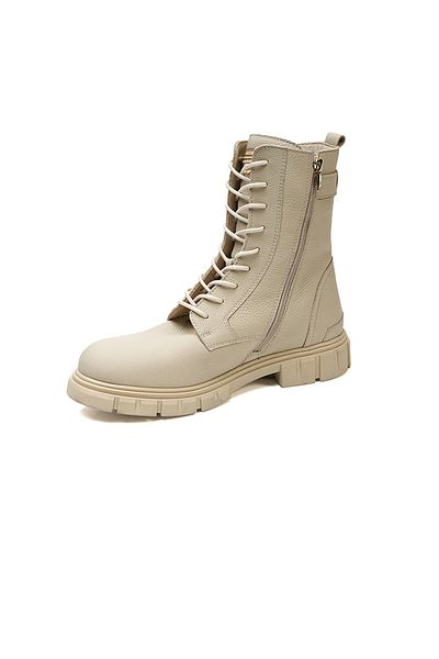 Greyder Γυναικείο γνήσιο δέρμα Military Lace Up με φερμουάρ Άνετη εφαρμογή 32720