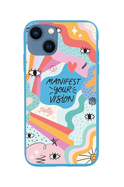 KaffCase حافظة هاتف Iphone 14 Manifest Manifest Your Vision مطبوع عليها تصميم...