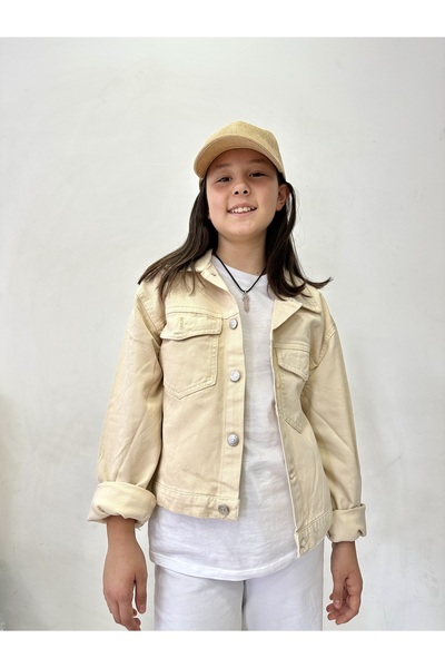 rois kids ÇOCUK BEJ DENİM CEKET