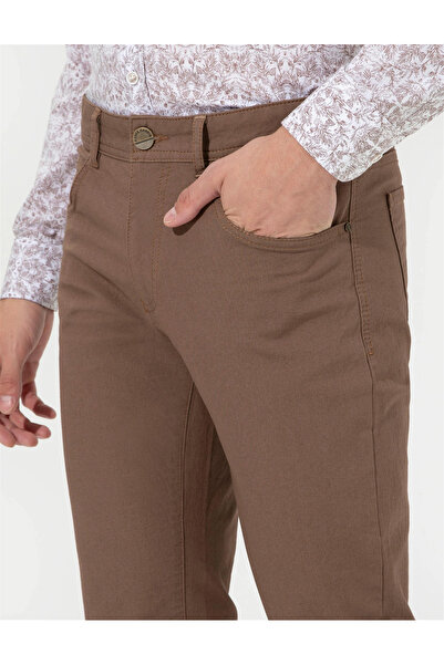 Pierre Cardin Kahverengi Slim Fit Kanvas Pantolon G021SZ078.000.1414330.VR033