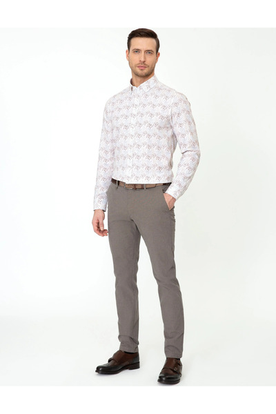 Cacharel Erkek Slim Fit Kanvas Pantolon G051SZ078.000.1371029.VR029