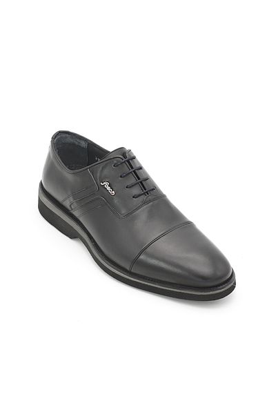 Fosco 2942 Genuine Leather Men's Shoes Black Eva