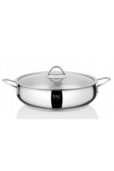Taç Funda Flat Steel Pot 28 Cm
