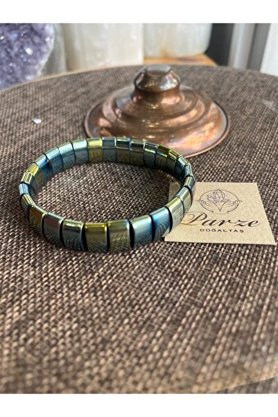 Custom Cut Hematite Bracelet