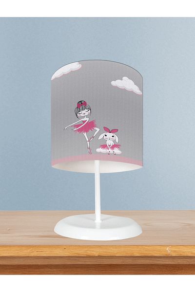 MEKTA HOME Girl and Rabbit Patterned Hopscotch Princess Lampshade - BABY AND KIDS ROOM