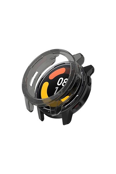 NANOSPACE حافظة شفافة كاملة الحماية متوافقة مع ساعة Xiaomi Watch S1 Active (جزء الشاشة مفتوح)