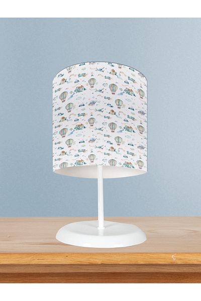 MEKTA HOME Soft Flying Balloons Patterned Baby and Children's Room Lampshade