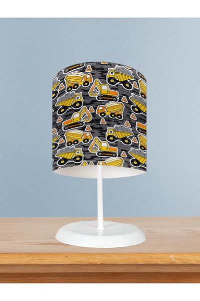MEKTA HOME Business Machine Patterned Baby and Children's Room Lampshade
