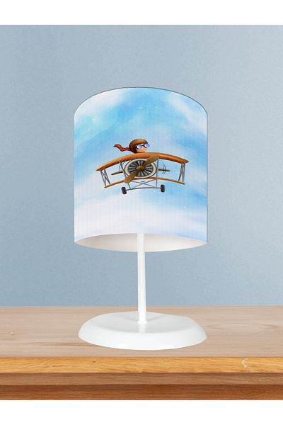 MEKTA HOME Airplane and Pilot Patterned BABY and CHILD Lampshade - Room
