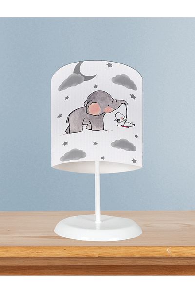 MEKTA HOME Rabbit Patterned Elephant Lampshade - BABY and CHILDREN'S ROOM