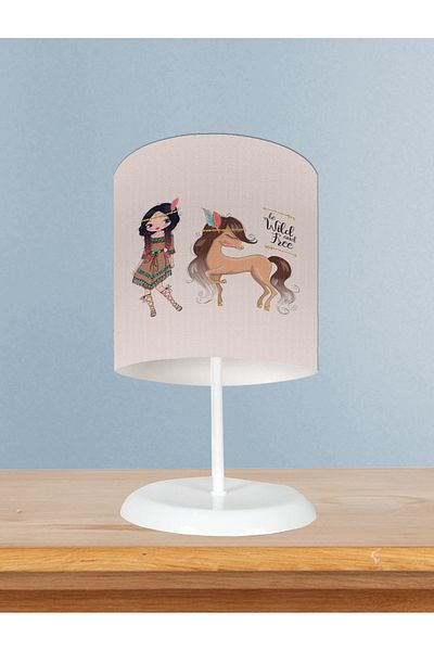 MEKTA HOME Native American Patterned Baby and Children's Room Lampshade