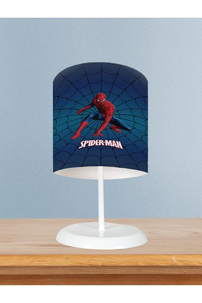 MEKTA HOME Spider Man Patterned Dark Blue Lampshade - BABY and CHILDREN'S Room