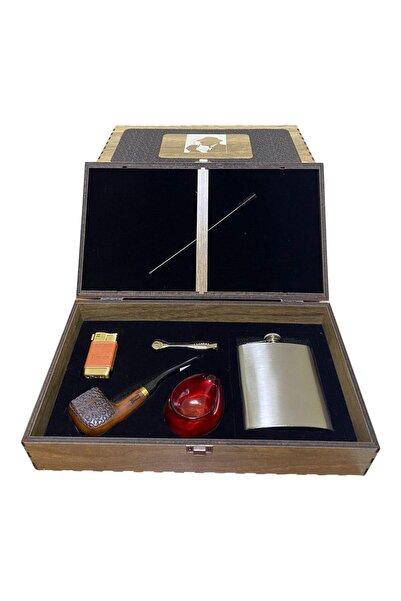 Pipsan PİPSAN AHLAT AĞACI PİPO 7 OZ ÇELİK MATARALI SET 605750-509253