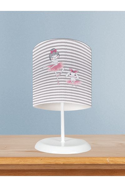 MEKTA HOME Girl Patterned Rabbit Baby and Children's Room Lampshade