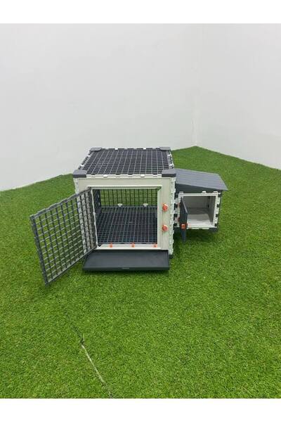 Leganest , GİNEPİG KAFESİ TEMİZİK TAVALI UYKU ODALI KATLANABİLİR YP40GP