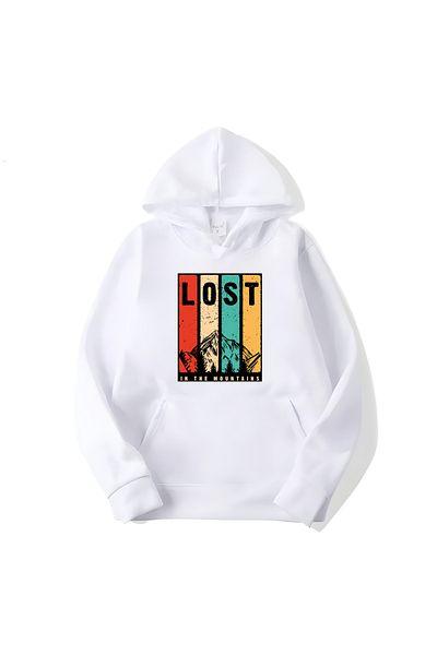 MAGORS Μακρυμάνικο φούτερ SVART WEAR Lost Mountains με εμπριμέ βαμβακερή κουκούλα