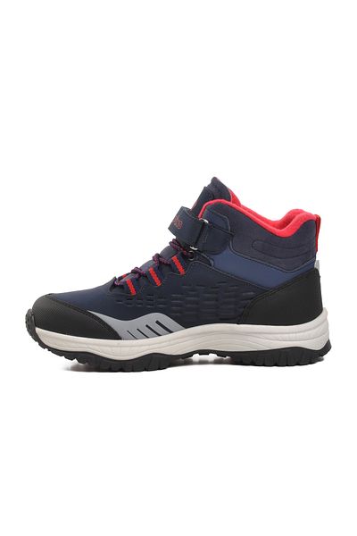 Aspor 1391-F Navy Blue-Red Children's Outdoor Boots with Fleece Inside