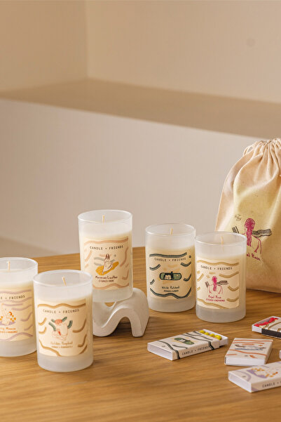 Candle and Friends Artsy 8'li Mum Seti
