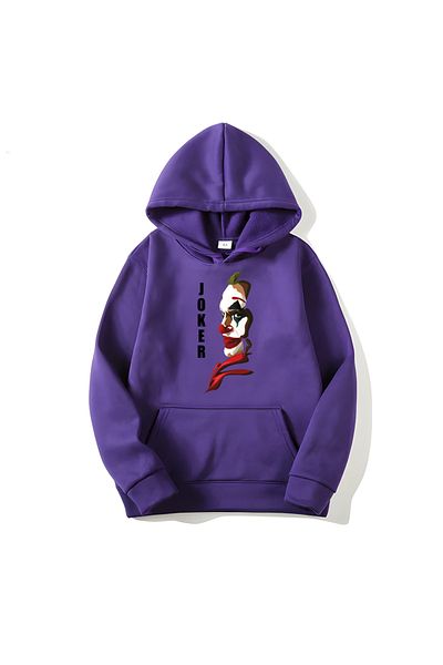 MAGORS Памучен суитшърт с качулка и дълъг ръкав с щампа Joker SVART WEAR