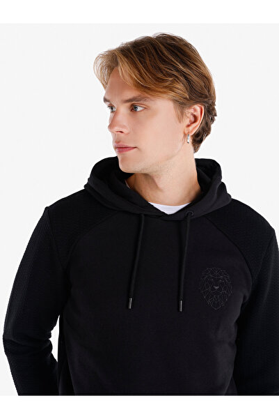 Colin's Siyah Erkek Tshirt U.kol