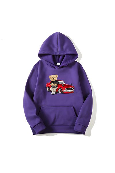MAGORS Памучен суитшърт с качулка и дълъг ръкав с щампа на кола от SVART WEAR