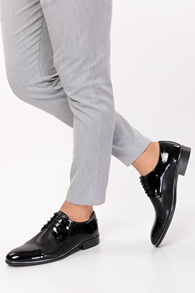 maximoda Мъжки класически лачени вечерни обувки