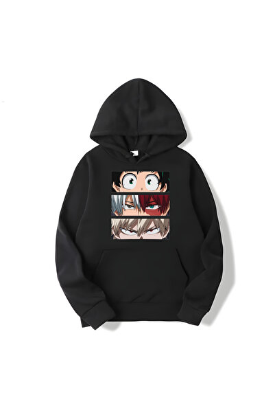 MAGORS SVART WEAR Hanorac cu mânecă lungă din bumbac imprimat Naruto Academia