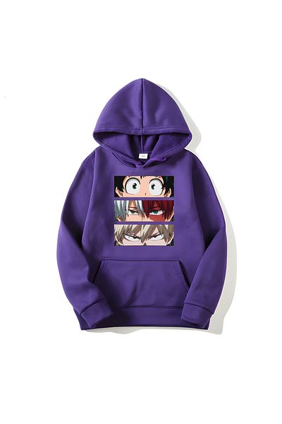 MAGORS Μακρυμάνικο φούτερ SVART WEAR Naruto Academia με εμπριμέ βαμβακερή κουκούλα