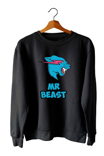 Pisa Art Hanorac oversize cu gât crew MR.Beast