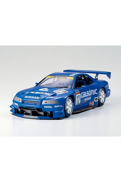 TAMIYA 1/24 Nissan Calsonic GT-R (R34) Plastic Car Model Kit, Disassembled Hobby Set