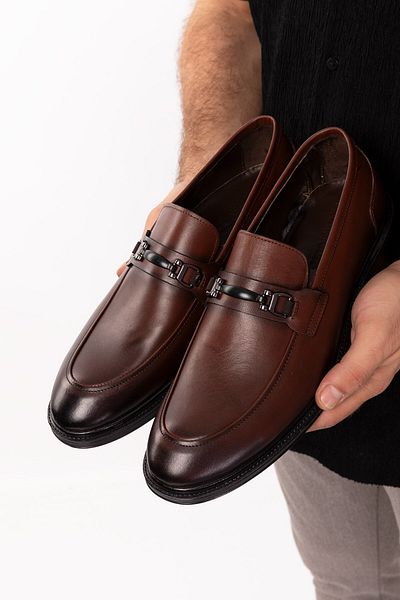 maximoda Γνήσιο δέρμα, Χωρίς κορδόνια, Εσωτερικό εξωτερικό δέρμα, Ανδρικά Κλασικά Παπούτσια
