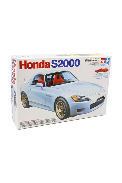 TAMIYA 1/24 Honda S-2000 (2001 Version) Plastic Car Model Kit, Disassembled Hobby Set