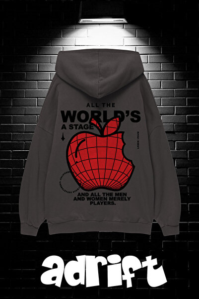 Adrift Los Angeless Unisex Oversize φούτερ με κουκούλα - Hoodie Kangaroo Pocket