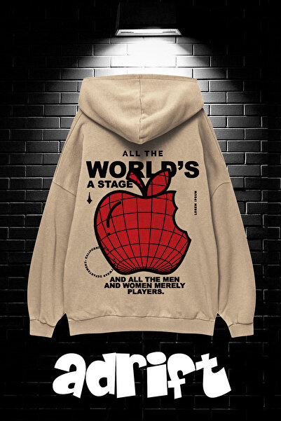 Adrift Унисекс суитшърт с качулка и кенгуру джоб Лос Анджелис суитшърт с качулка