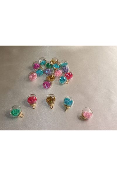 PASAMİA 2 Pieces Colorful Bell Necklace Bracelet Pendant - Specify