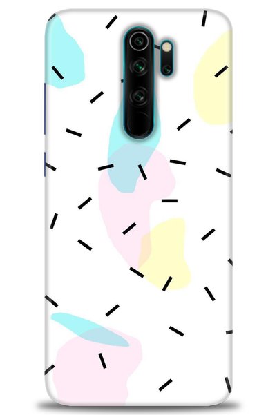 MRCİLETİSİM حافظة هاتف Xiaomi Redmi Note 8 Pro مطبوعة بدقة HD - أشرطة وألوان ...