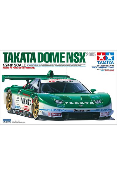 TAMIYA 1/24 Honda Takata Dome NSX 2005 Plastic Car Model Kit, Disassembled Hobby Set