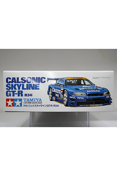 TAMIYA 1/24 Nissan Calsonic GT-R (R34) Plastik Araba Maket Kiti, Demonte Hobi Seti