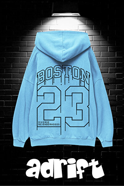 Adrift Hanorac supradimensionat unisex cu glugă și buzunar cangur