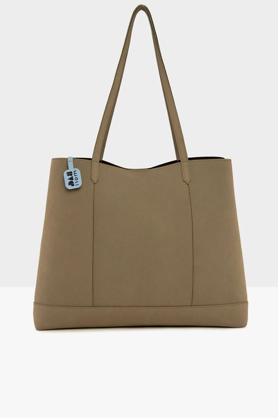 Bagmori Mink Women's Double Stitched Thin Strap Large Nubuck Bag M000008185