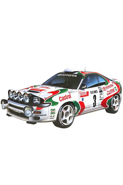 TAMIYA 1/24 Toyota Castrol Celica GT-Four 1993 Monte Carlo Plastic Car Model Kit, Disassembled Hobby Set