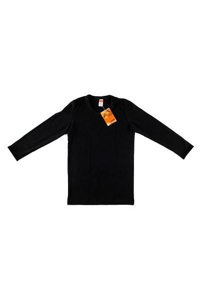 bejamonti Boy's Black 2-Pack Thermal Long Sleeve Undershirt ELF568TUT0136T2