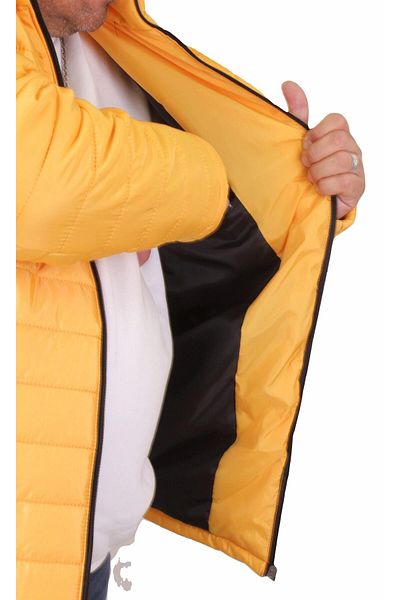 MocGrande Μεγάλο μέγεθος Jessica Water Repellent Coat 22820 MUSTARD